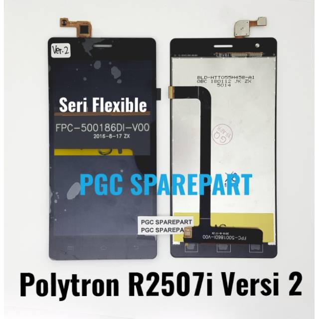 Original OEM LCD Touchscreen Fullset Polytron R2507i - R2507 Versi 2 - FPC-500186DI-V00 V2 V.2 Ver.2
