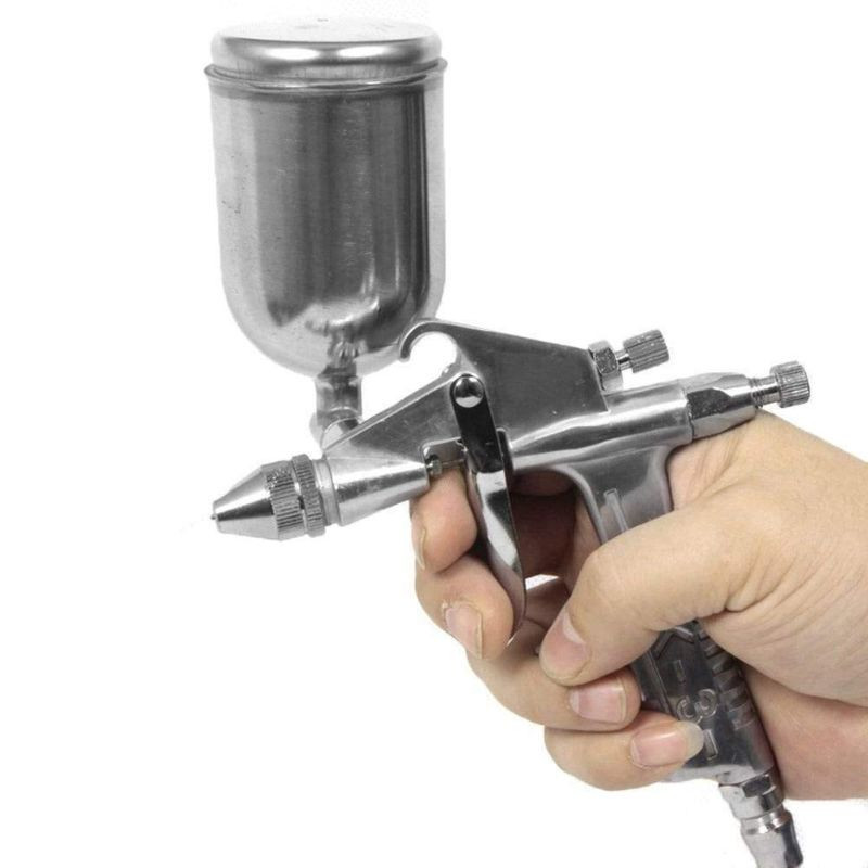 

K-3 125ml Mini Paint Air Spray Gun 0.5mm Pneumatic Atomizing Nozzle Air Sprayer Atomizer Airbrush Leather Painting Repair Tool