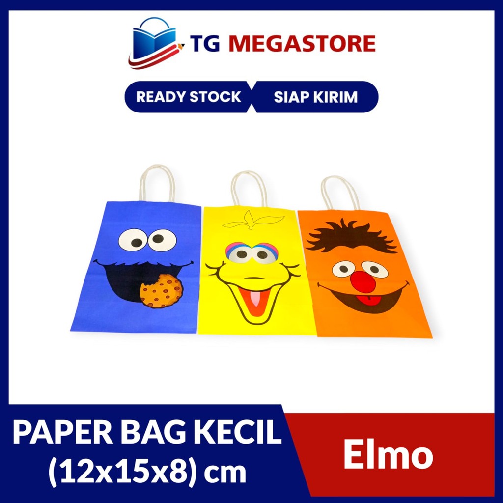 

Paperbag Kecil Motif Elmo SY 71S (21x15x8)cm