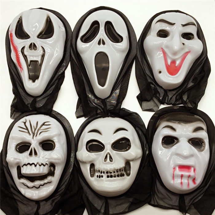 Kostum Tengkorak Skull Set Komplit Sarung Tangan + Topeng Scream Hantu - TOPENG SCREAM