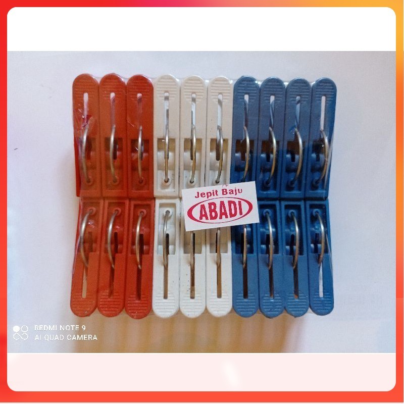 Jepit baju pakaian Abadi isi 20biji makassar