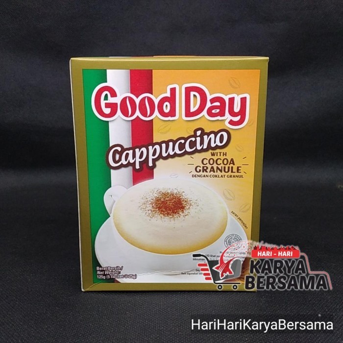 

MINUMAN BUBUK KOPI GOOD DAY CAPPUCINNO BOX 5 SACHET X 25GR