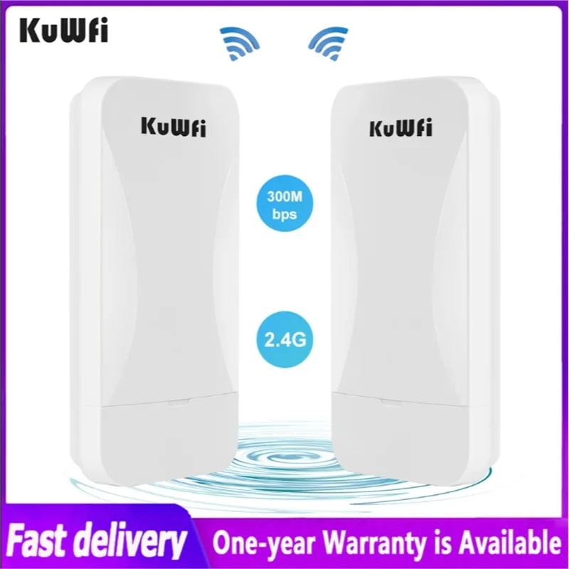 KuWfi Wifi Router 300Mbps Outdoor Wireless Bridg 2.4G Wireless Repeater/Wifi Signal Amplifier Wifi E