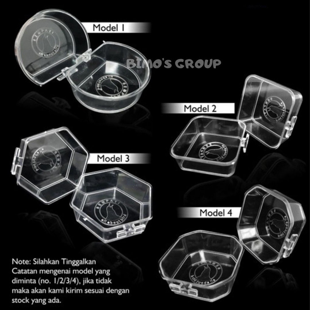 CEPUK MANDI BURUNG KOLIBRI KONIN TERMURAH 4 MODEL TEMPAT PAKAN BURUNG CEPUK PAKAN MINUM MILLET VOER 