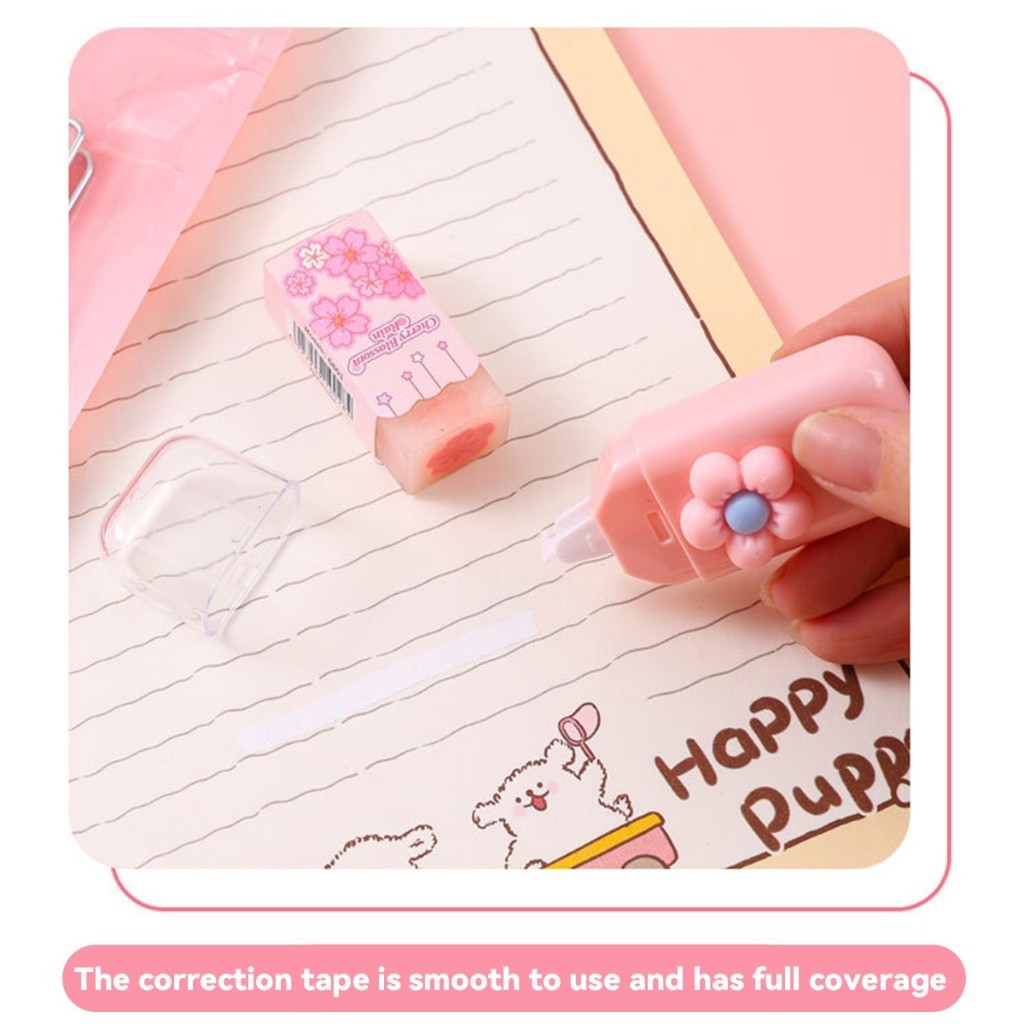 

D3W! [DOTDING] Paket Hadiah Sekolah Anak 7PCS - Pulpen gel + Stabilo + Pensil abadi + Pisau