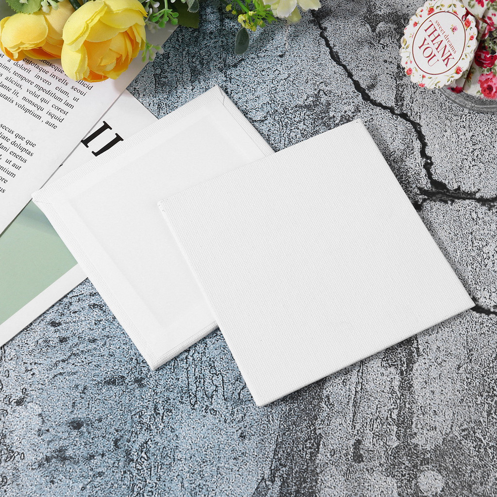 

10 Pcs Canvas Board Oil Painting Sketchpad Artist Drawing Boards Cotton Child