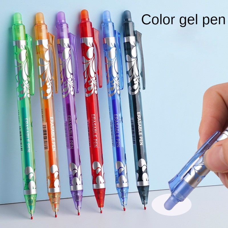 

6 Pcs/Set Multi-color Erasable Gel Pen 0.5mm Kawaii Pens Student Writing Creative Drawing Tools Office School Supply Stationery