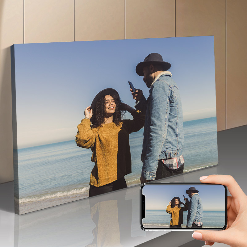 

Custom Photos Print Your Photos on The Canvas Home Decoration Custom Poster Pets Wedding Family Art Photo Canvas Painting With