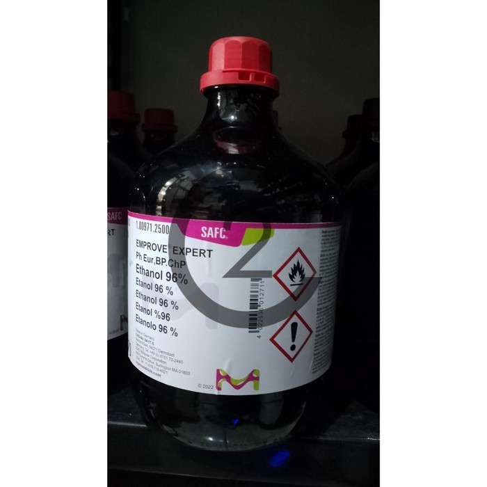 Ethanol / Etanol 96% Pro Analis 50 - 250 mL Merck 100971 (Repack) - 50 ml