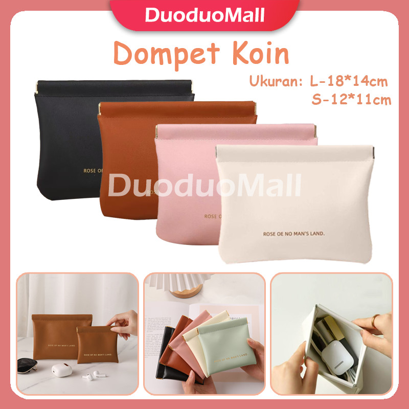 Tas Penyimpanan Kosmetik Lipstick Kosmetik PU / Dompet Kecil Penutup Otomatis Maget