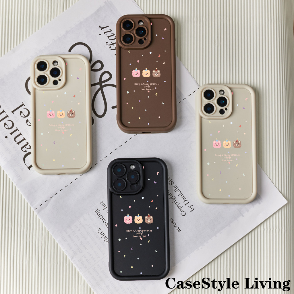 Cute Cozy Teddy Bear Casing for VIVO Y11 Y15 Y17 Y16 Y22 Y19 Y35 Y12 Y12i Y12S Y12A Y20 Y20S Y21 Y21