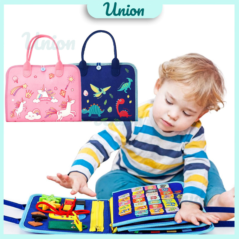 Busy Board Montessori Mainan Edukasi Anak Activity Book / Mainan Montesori