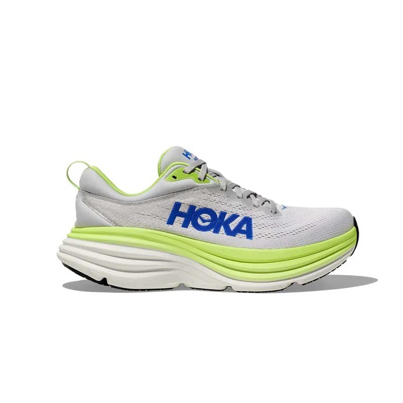 Sepatu Lari Pria Hoka Bondi 8 Grey (1123202STTC) Original