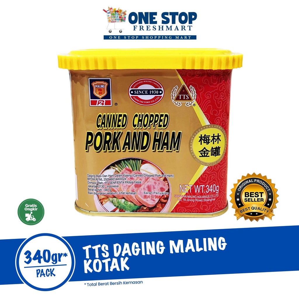 

TTS CHOPPED PORK & HAM 340GR / TTS DAGING MALING KOTAK 340GR