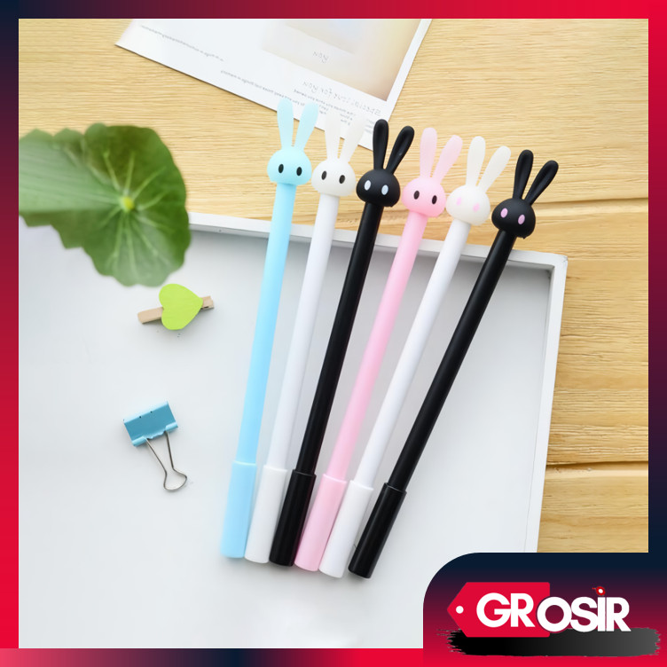 

Grosir - S6073 Pena Bentuk Karakter Kepala Kelinci / Bolpen Karakter Bunny Lucu Unik / Pulpen Karakter Gel Imut / Pulpen Gel Pena