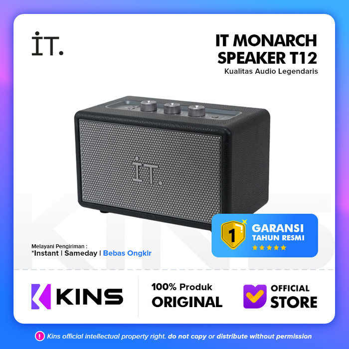 iT Monarch Bluetooth Speaker T12