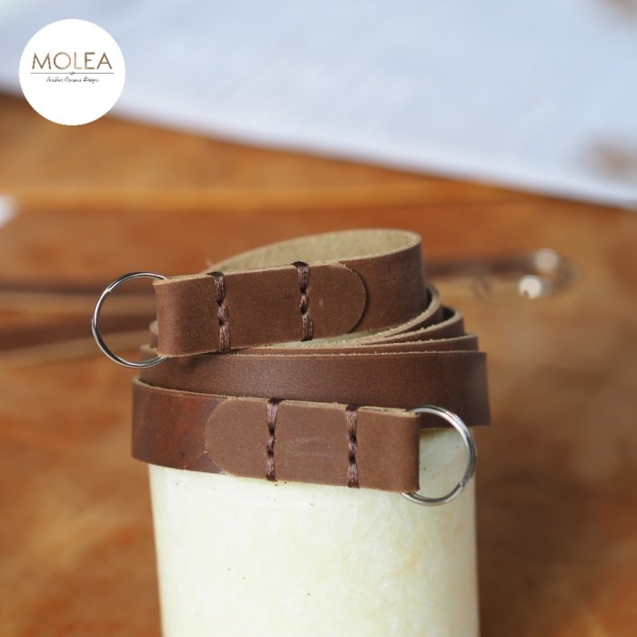 tali kamera kulit * neck strap camera / tali kamera - coklat