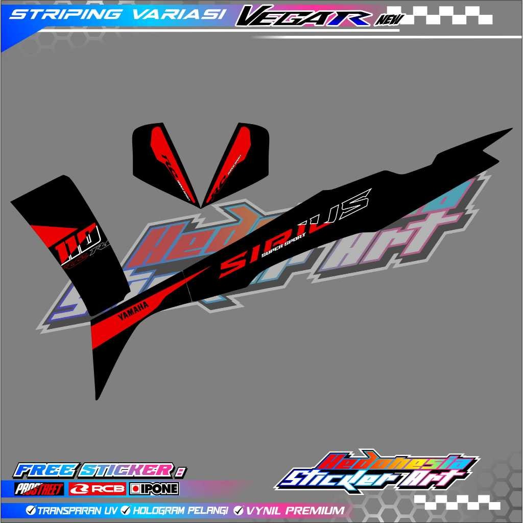 Striping Variasi Yamaha VEGA R New SIRIUS / Sticker List Variasi Motor VEGA R New SIRIUS