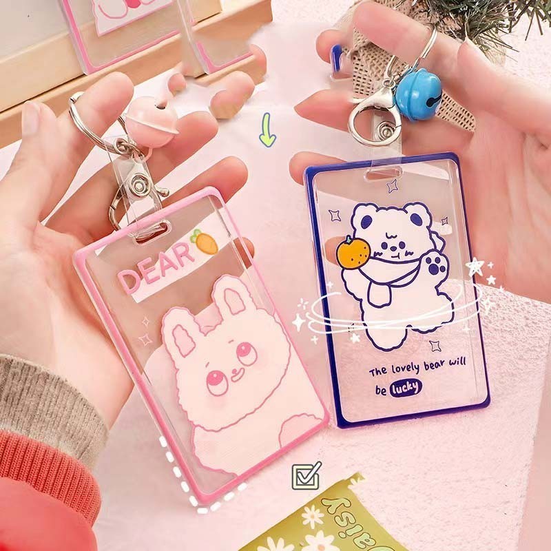 

Name Tag Lanyard ID Card Holder Acrylic Case ID Card Name Card Holder Transparant & 1017