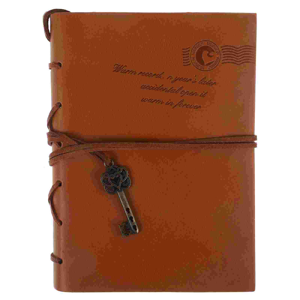 

Boys Bookmark Work Man Note Pads Pu Cover Journal Retro Notepad Daily Blank Notebook Vintage