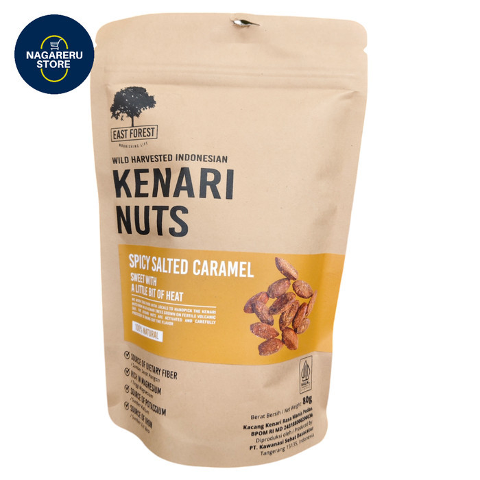 

East forest kenari nuts spicy salted caramel 80gr