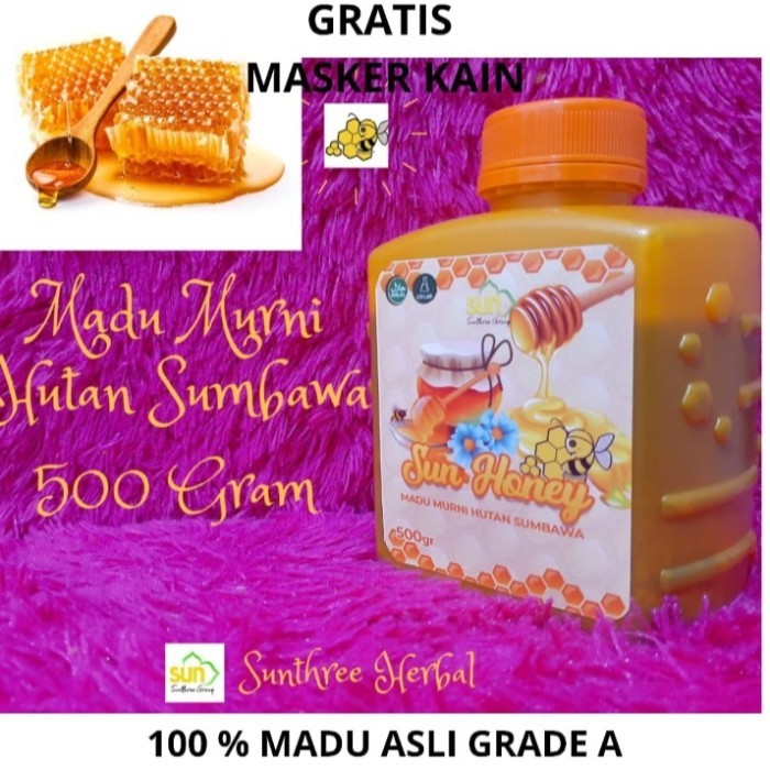 

Madu murni asli Hutan sumbawa 500 gram gr GRADE A tingkatkan imunitas