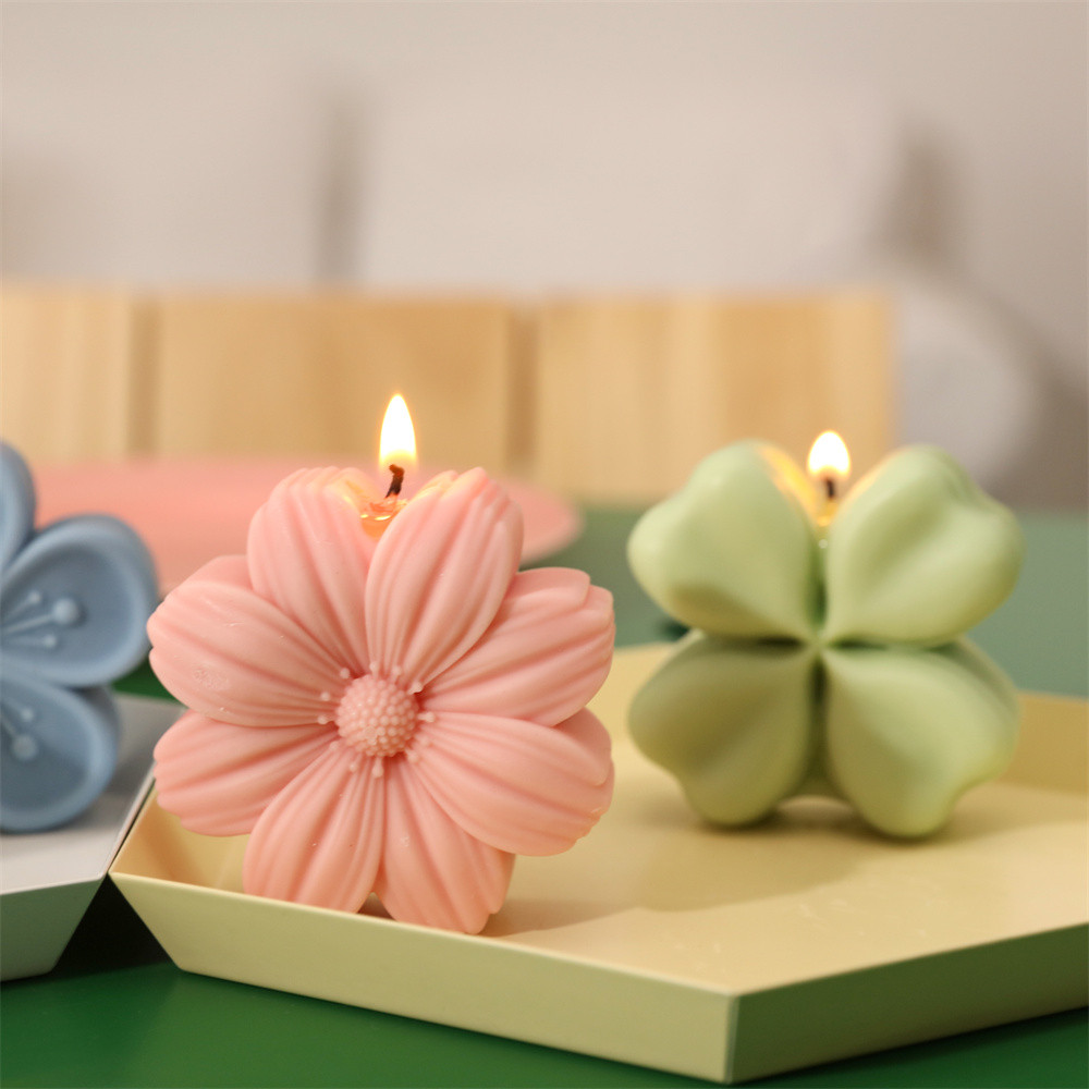 

Nicole Candle Mold Silcone Flower Shape Scented Candle Soap Making Mould Home Decoration