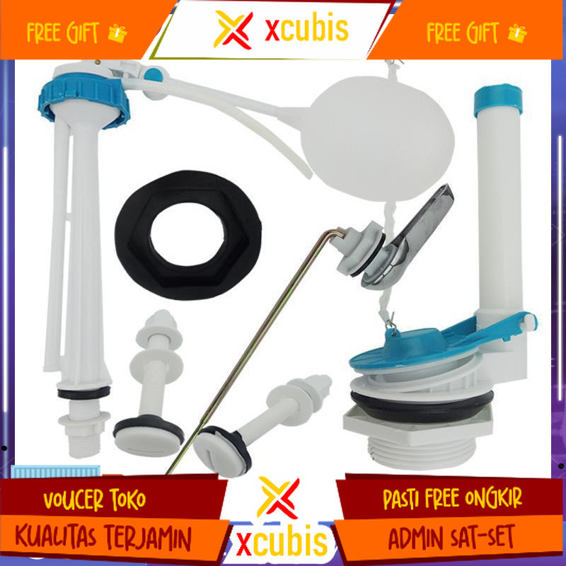 pelampung closet model toto engkol 1 set/ sparepart kloset duduk toto