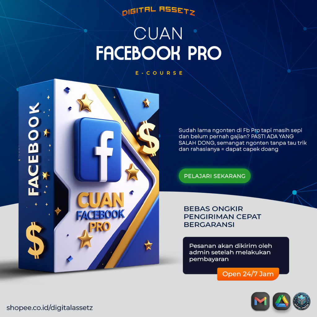 [EC368]  Video eCourse Cuan dari Facebook Pro -  Cepat monet dan cepat gajian dari FB pro