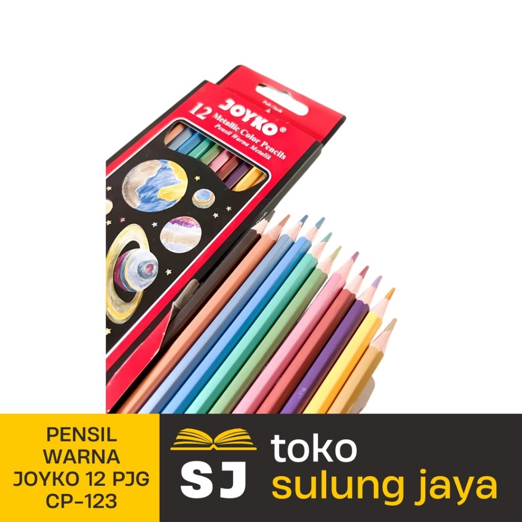 

PENSIL WARNA JOYKO 12 PANJANG CP-123 | JOYKO PENCIL COLOUR
