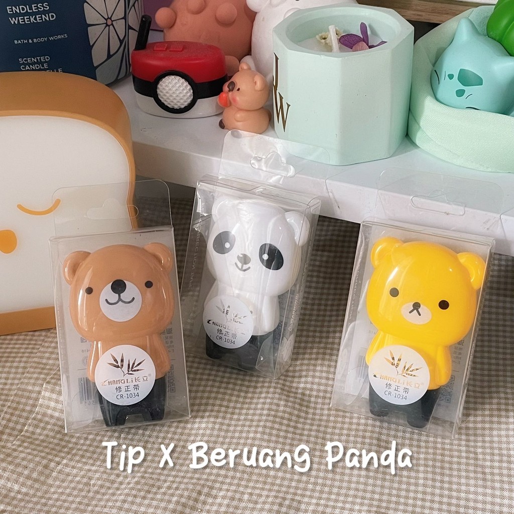 

BERUANG PANDA TIPE X ROLL 6 METER MURAH STIPO TIP-EX PITA KOREKSI TIPEX ROLREADY LUCU CORRECTION TAPE KUCING ALAT TULIS PERLENGKAPAN SEKOLAH MURID ANAK