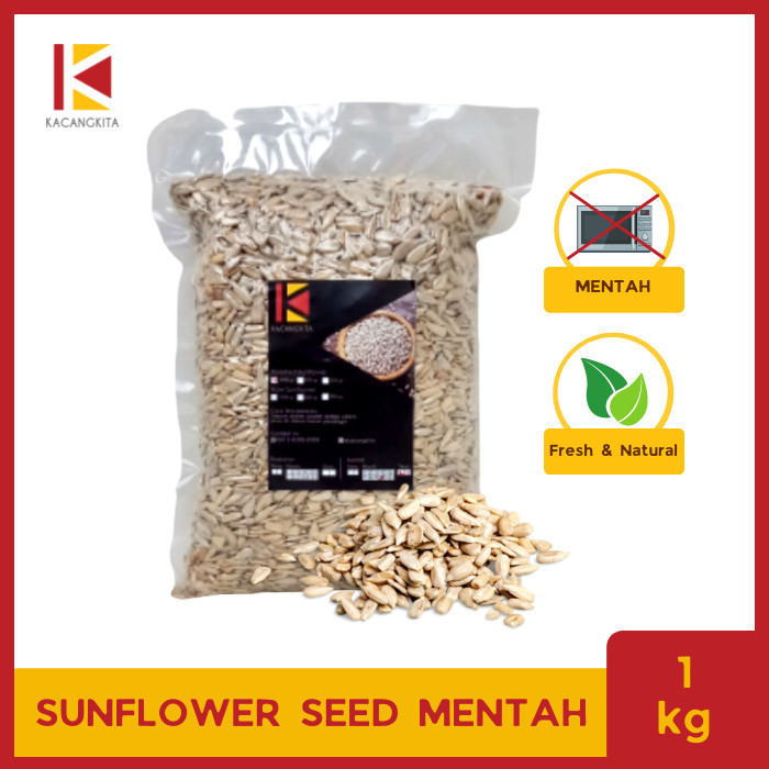 

Raw Sunflower Seed / Kuaci Kupas Mentah 1kg