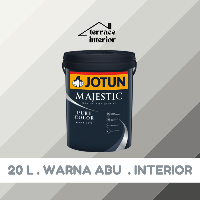 Cat Tembok Jotun Pure Color Warna Abu 20 Liter