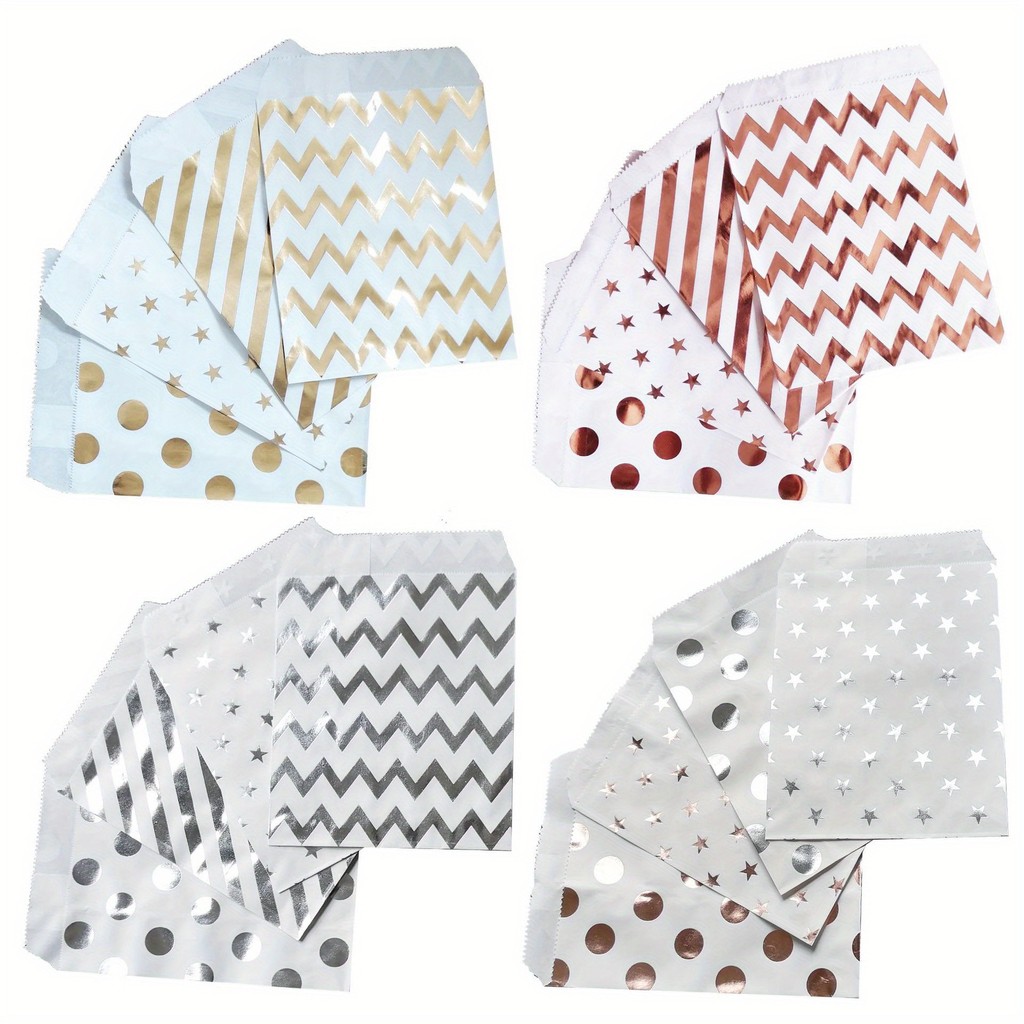 

25 Pcs 13x18cm 5x7inch Gift Bags Candy Gift Wedding Decoration Bags, Kraft Bags, Retail Bags, Birthday Party Small Plain Bulk