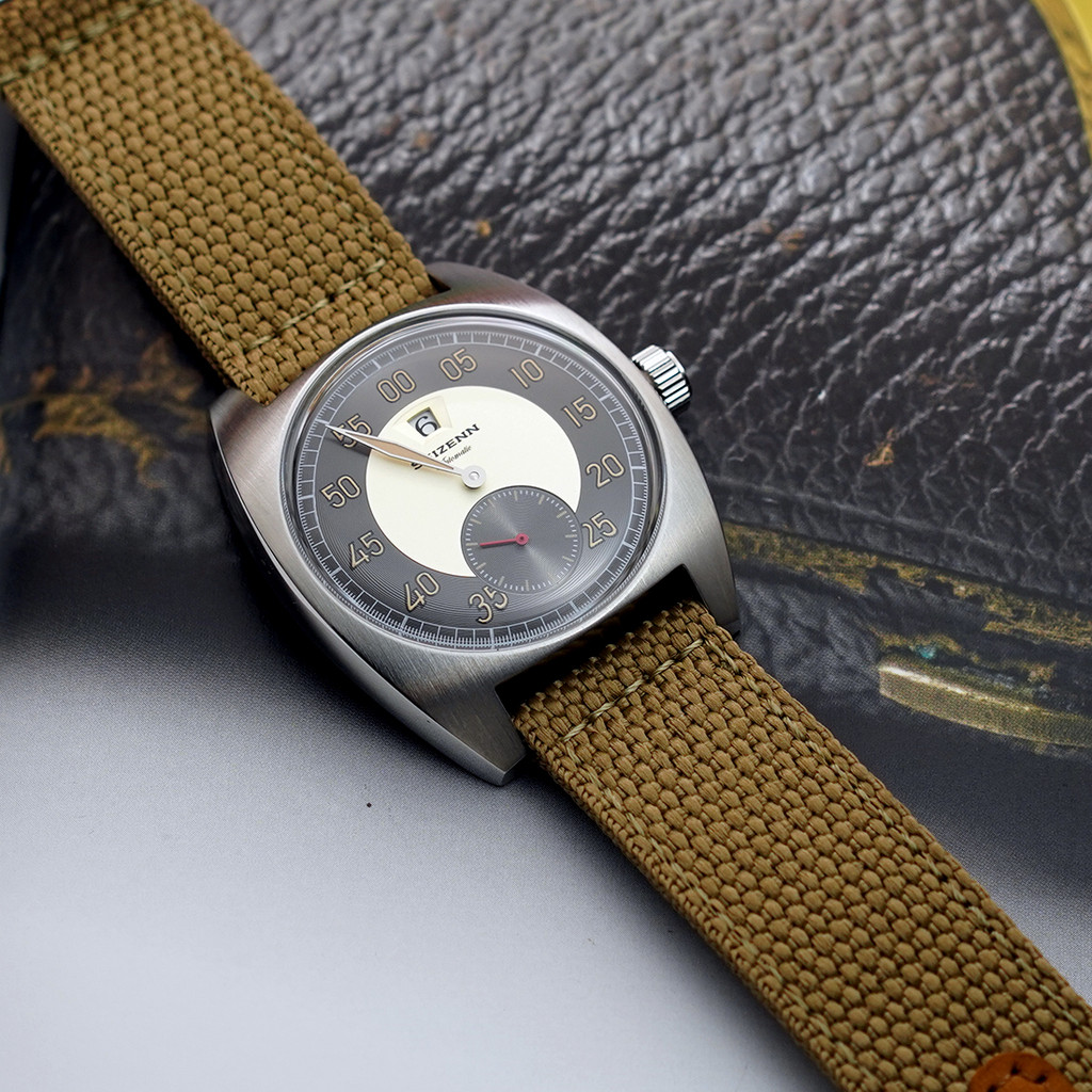 Jam Tangan Pria NEW MERKUR Jump Hour Men Watch Pilot Automatic St17 Mechanical Watch Vintage Date Wi