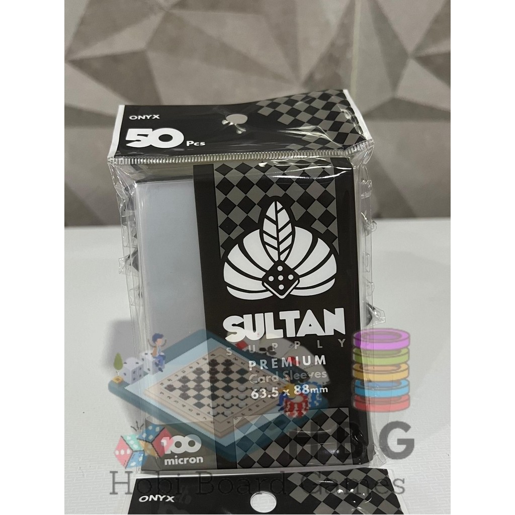 

Sultan Supply 100 Micron 63.5x88mm Premium Card Sleeves (Onyx) 50Pcs