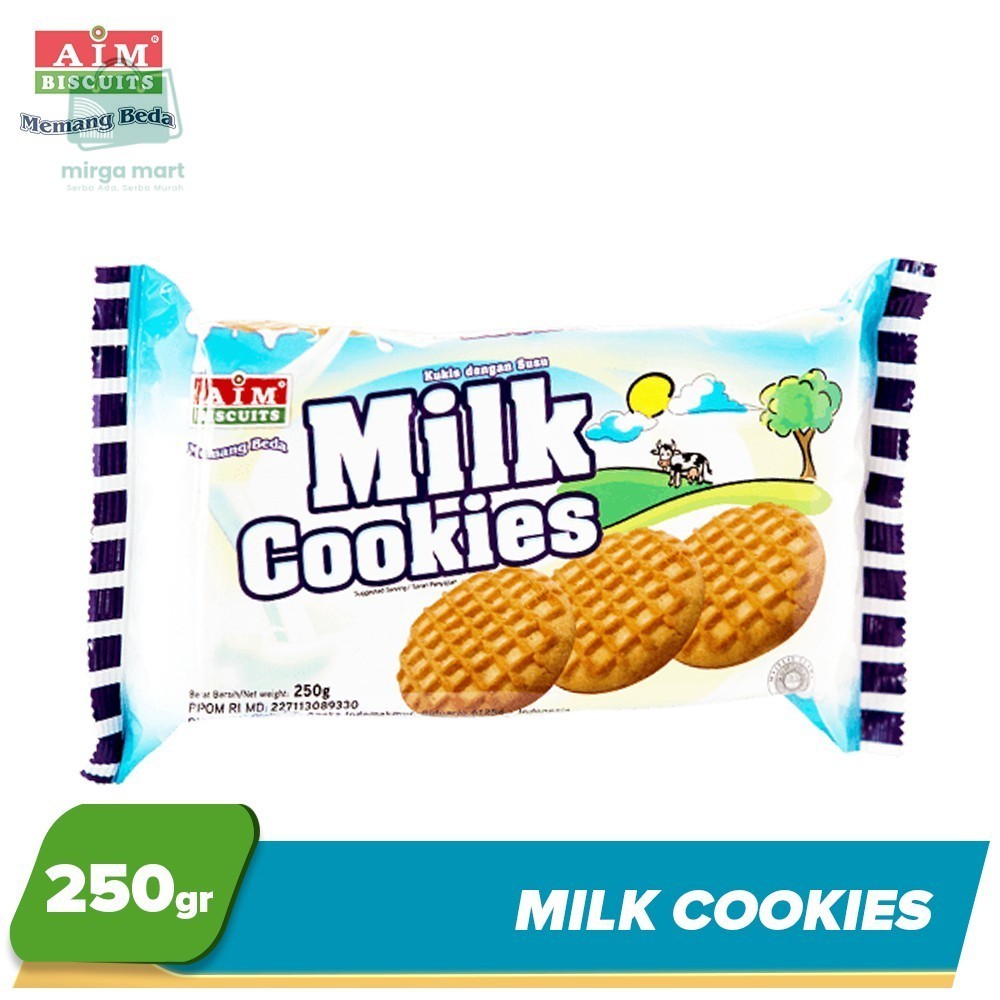 

AIM Milk Cookies 250g / Biskuit AIM Rasa Susu 250g