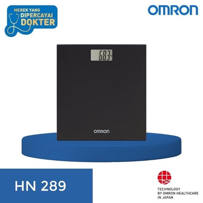 TIMBANGAN BERAT BADAN DIGITAL OMRON HN-289 / TIMBANGAN OMRON / OMRON WHEIGHT SCALE - Black