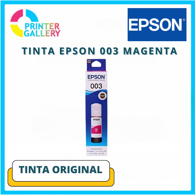 Tinta Printer EPSON 003 Magenta Original L1100 L1200 L3100 L3200 L5100 L5200