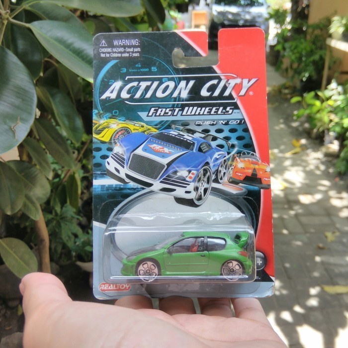 Realtoy Peugeot 206 Rally Action City Miniatur Mainan Diecast