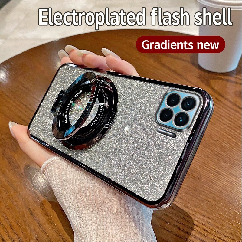 HP Soft Casing OPPO Reno 4F case Silikon Untuk OPPO Reno4 F Reno4F SPH2209 case berkilau Berlapis ce