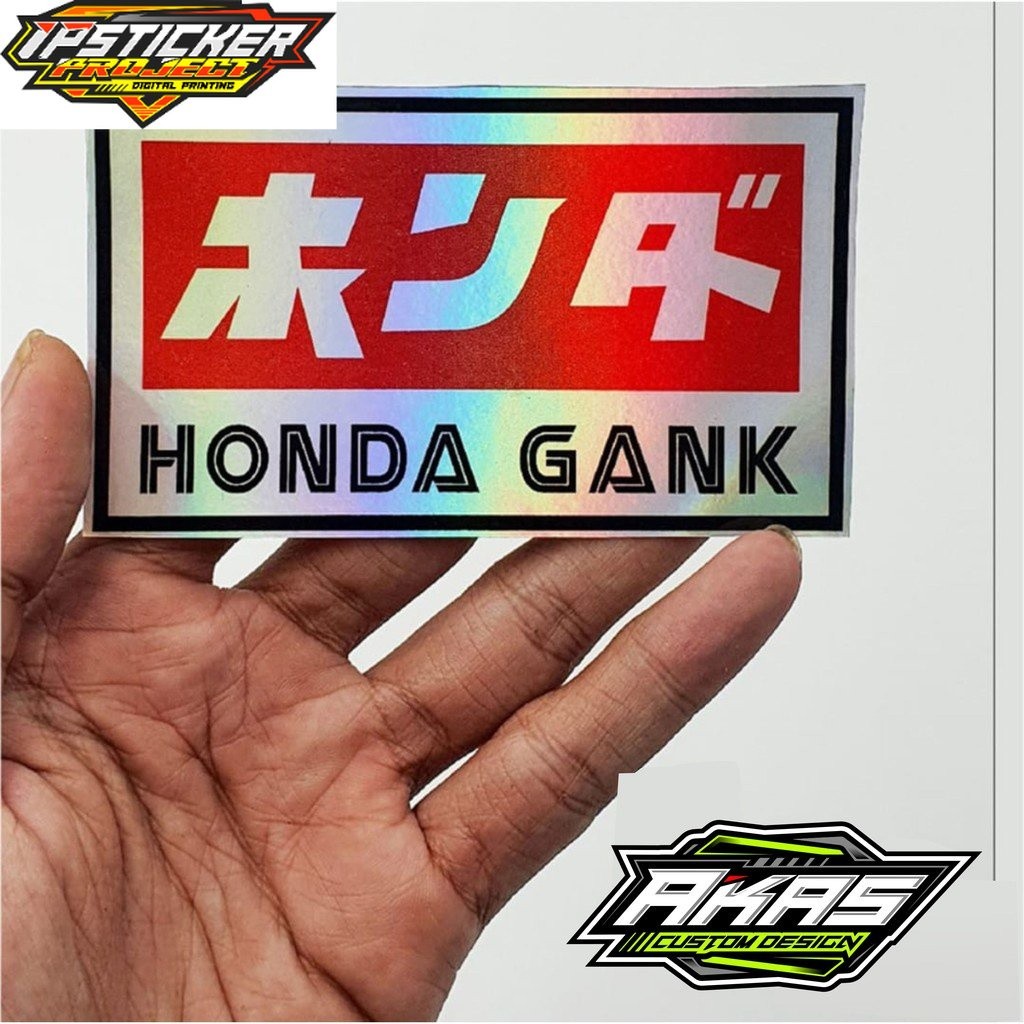 Sticker Honda Gank Hologram Stiker Motor Herex CB GL Megapro Tiger