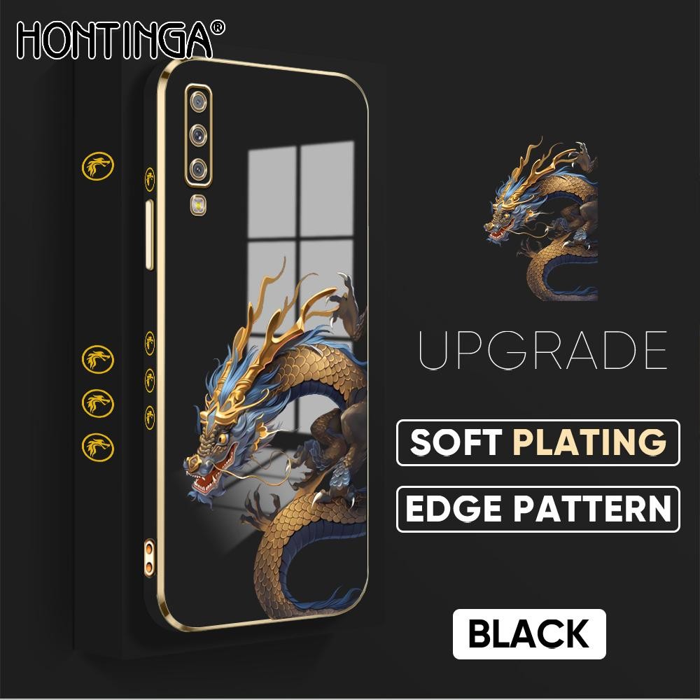 Hontinga Casing Hp Untuk Compitable With Samsung A7 2018 A750 Cassing Free Lanyard Silikon Softcase 