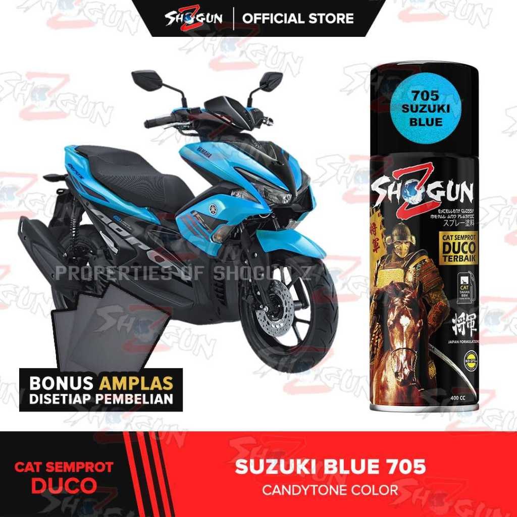 Cat Semprot Cat Semprot Motor Shogun Z Paint Suzuki Blue 705 - Warna Biru Muda Candy Tone Transparan