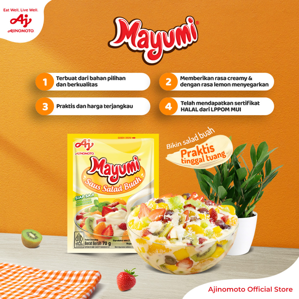 

MAYUMI Mayonaise Saus Salad Buah 70g