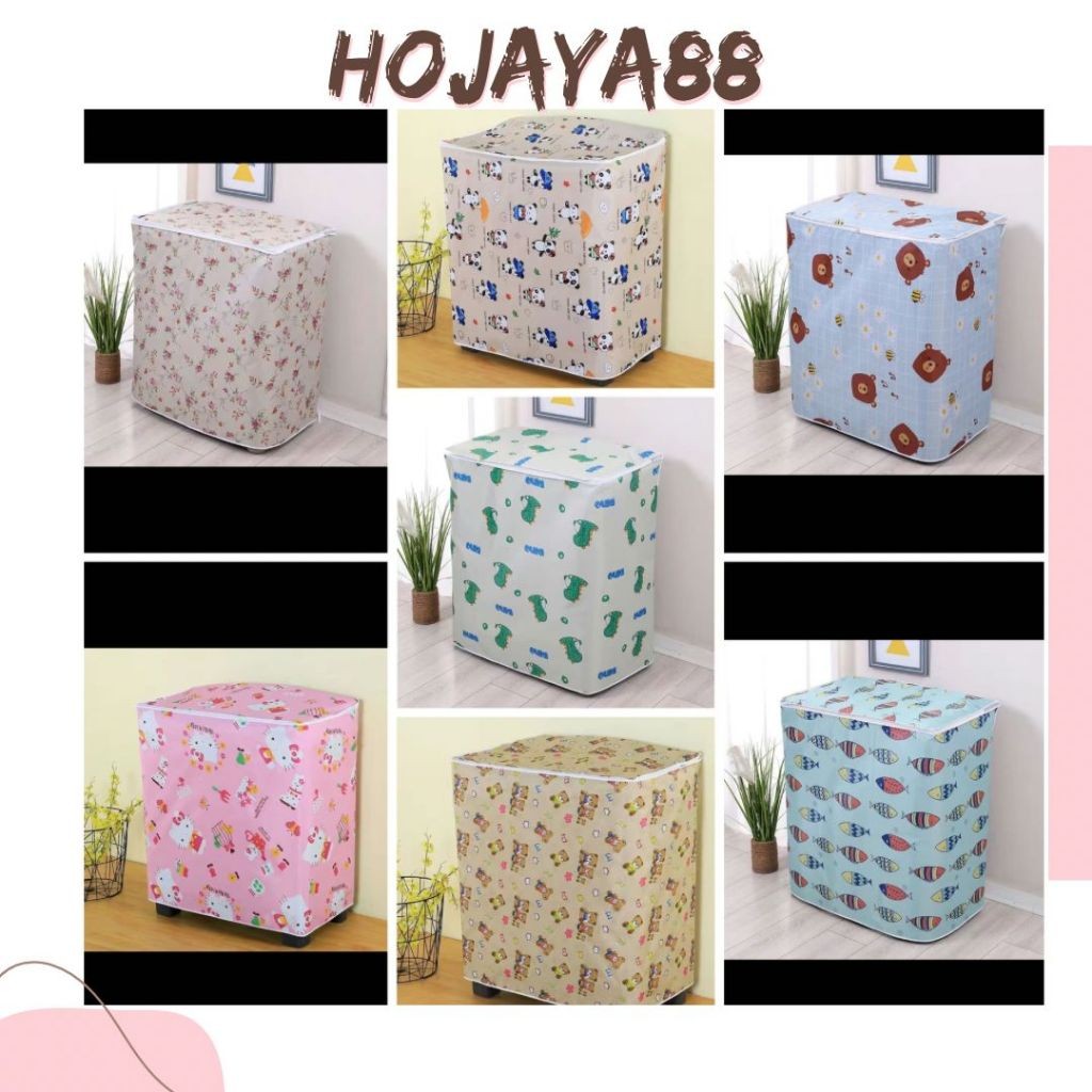 ABOLAILSHOP  sarung mesin cuci 2 tabung / penutup mesin cuci 2 tabung / pelindung mesin cuci 2 tabun