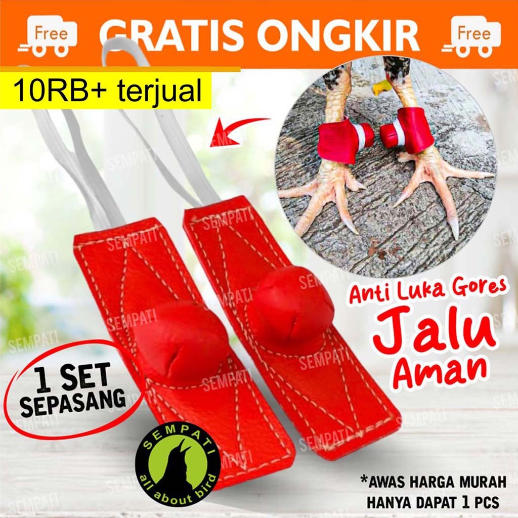 SEMPATI Bungkus Jalu Ayam Bahan Kaleb Pelindung Jalu Kaki Ayam Bangkok Tarung Sarung Pembungkus Jalu