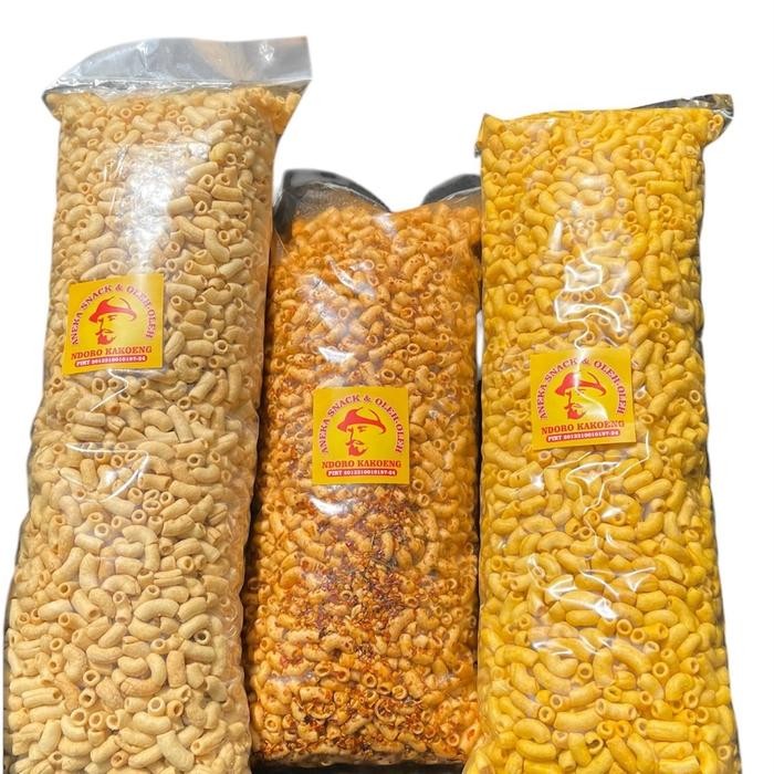 

B ss { LIVE} Makaroni Pipa Bantat NKS -NS 1KG - Cemilan Snack Jajanan Food Makanan - ORI ASIN GURIH