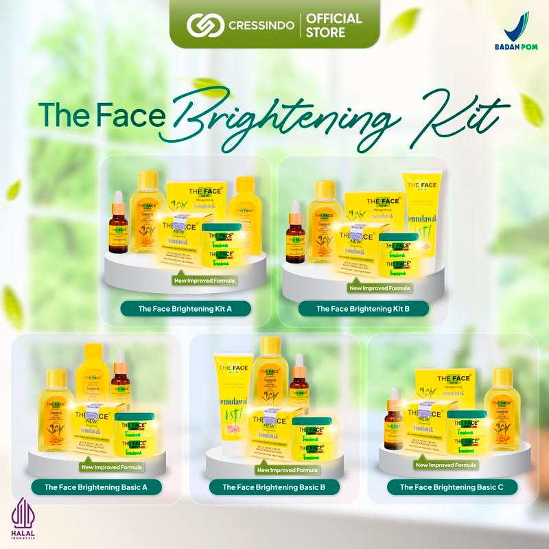 

[BPOM] THE FACE Temulawak Brightening KIT - Skincare Routine Recommended Glowing BPOM - Membantu Mencerahkan Wajah