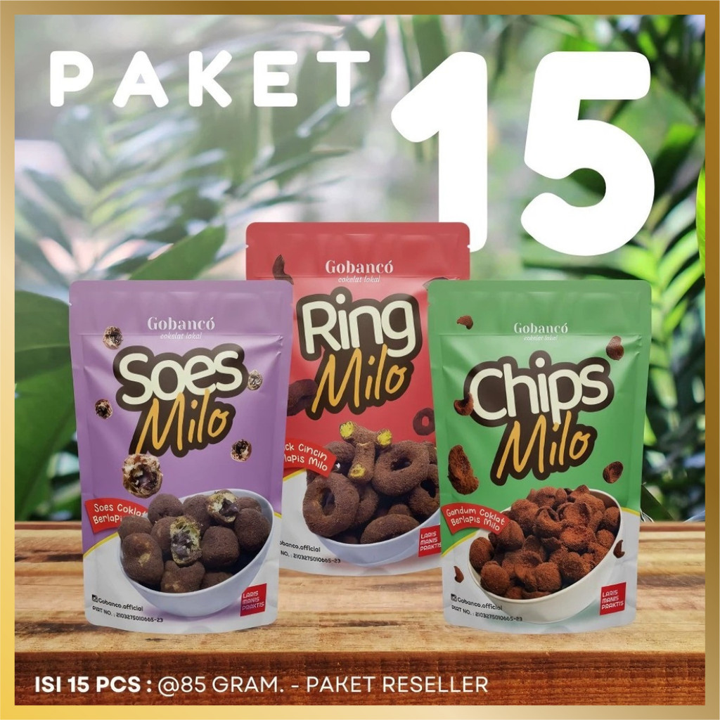 Paket Reseller 15 Pcs Gobanco – Jajanan Viral & Camilan Kekinian untuk Usaha Jualan Makanan Laris